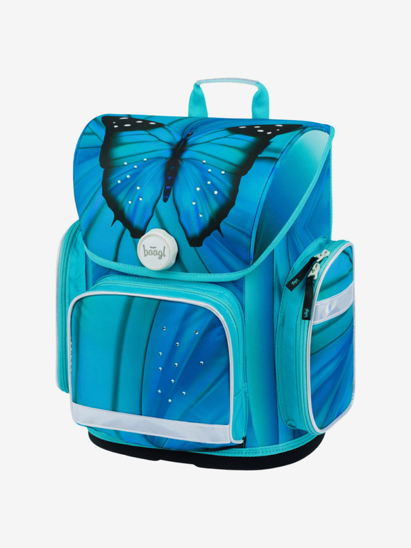 BAAGL  Modrý školský batoh Ergo Baagl Butterfly
