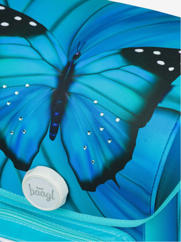 BAAGL  Modrý školský batoh Ergo Baagl Butterfly