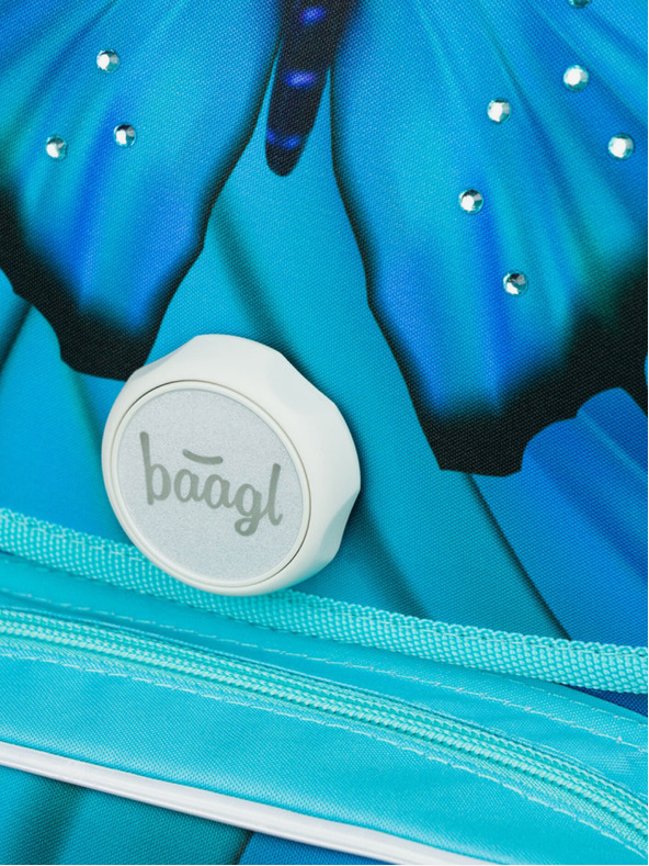 BAAGL  Modrý školský batoh Ergo Baagl Butterfly