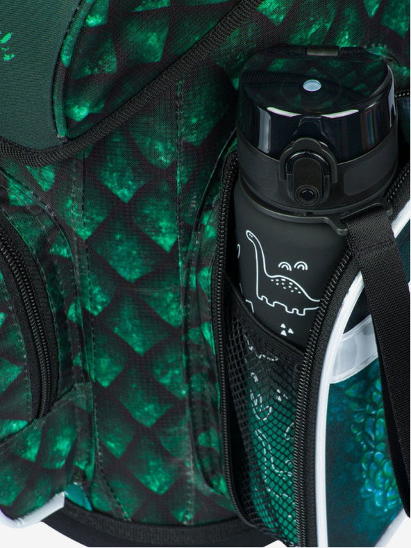 BAAGL  Zelená školská taška Ergo Baagl Drak