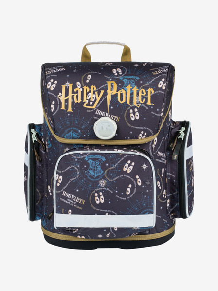 BAAGL  Modrá školská aktovka Ergo Baagl Harry Potter Záškodnícky Plán