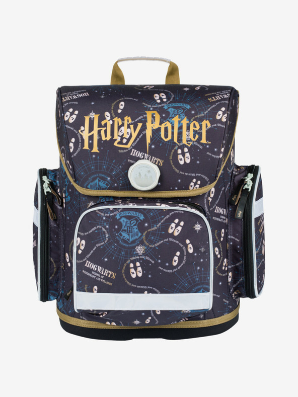 BAAGL  Modrá školská aktovka Ergo Baagl Harry Potter Záškodnícky Plán