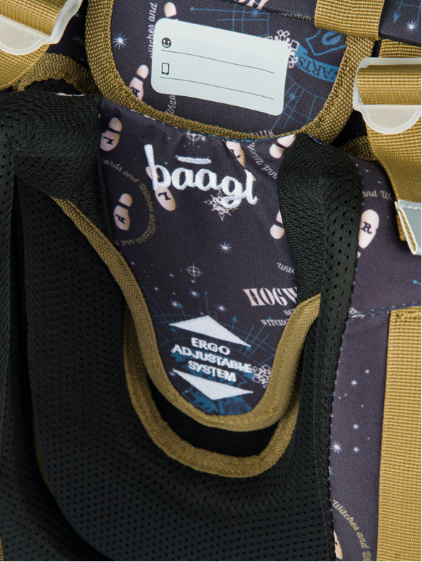 BAAGL  Modrá školská aktovka Ergo Baagl Harry Potter Záškodnícky Plán