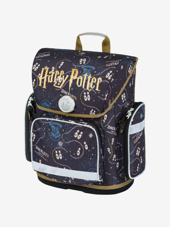 BAAGL  Modrá školská aktovka Ergo Baagl Harry Potter Záškodnícky Plán