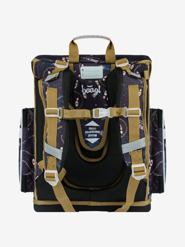 BAAGL  Modrá školská aktovka Ergo Baagl Harry Potter Záškodnícky Plán