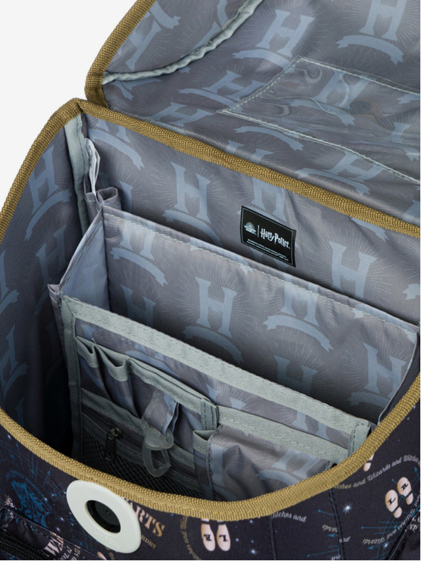 BAAGL  Modrá školská aktovka Ergo Baagl Harry Potter Záškodnícky Plán