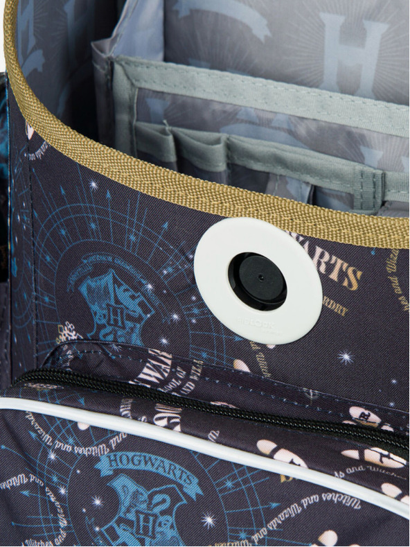 BAAGL  Modrá školská aktovka Ergo Baagl Harry Potter Záškodnícky Plán