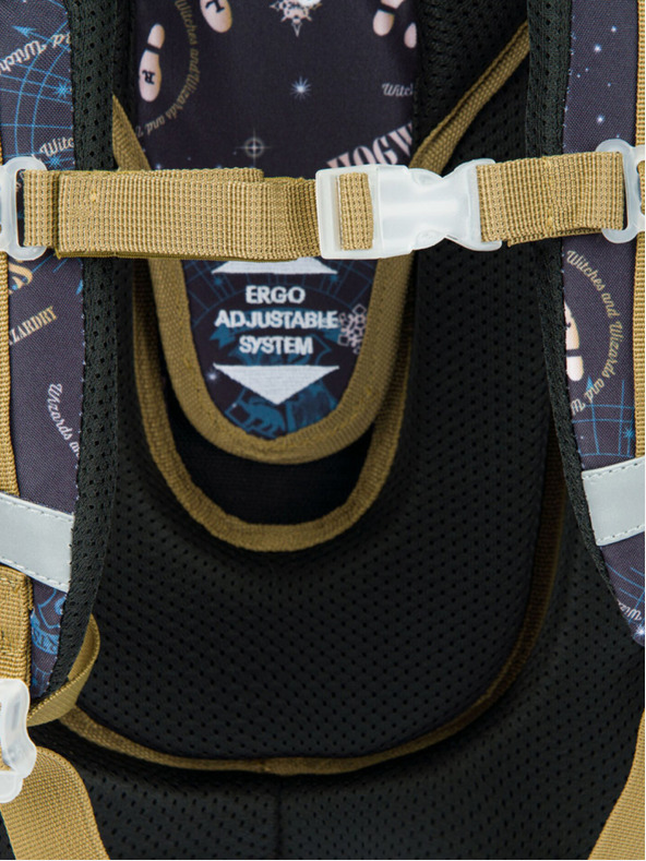 BAAGL  Modrá školská aktovka Ergo Baagl Harry Potter Záškodnícky Plán