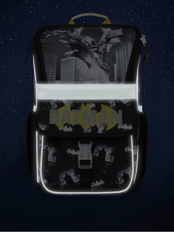 BAAGL  Čierna školská taška Zippy Baagl Batman Darky City