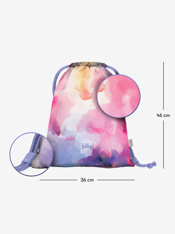 BAAGL  Ružová taška Baagl Painting