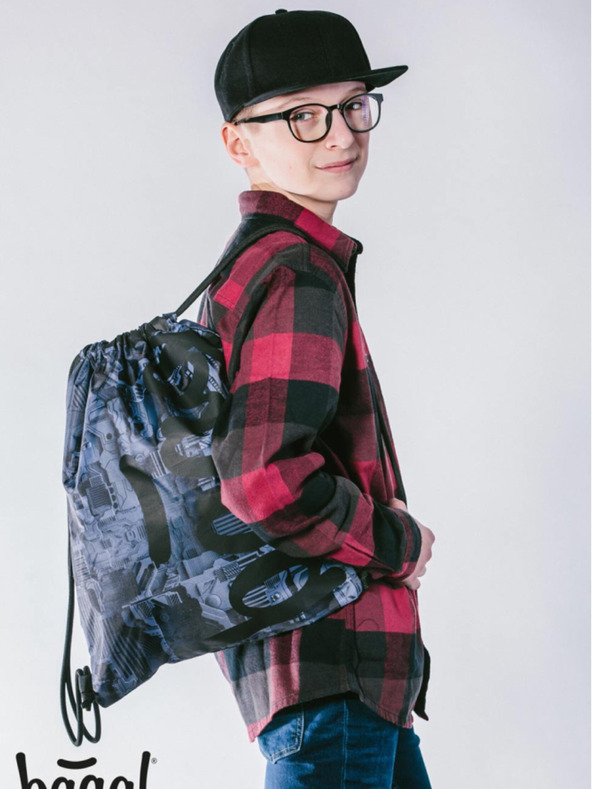 BAAGL  Sivá taška Baagl Technic