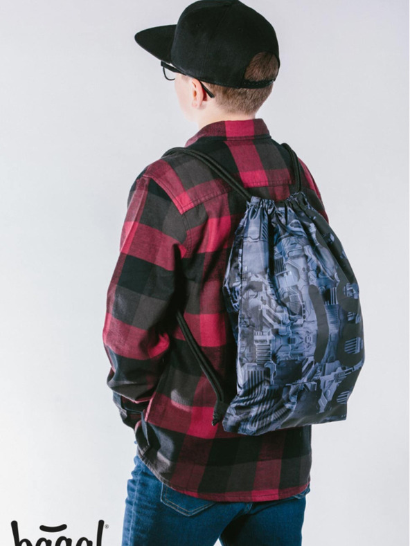 BAAGL  Sivá taška Baagl Technic