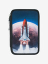 BAAGL  Modrý školský set - aktovka, peračník, taška Baagl Shelly Space Shuttle