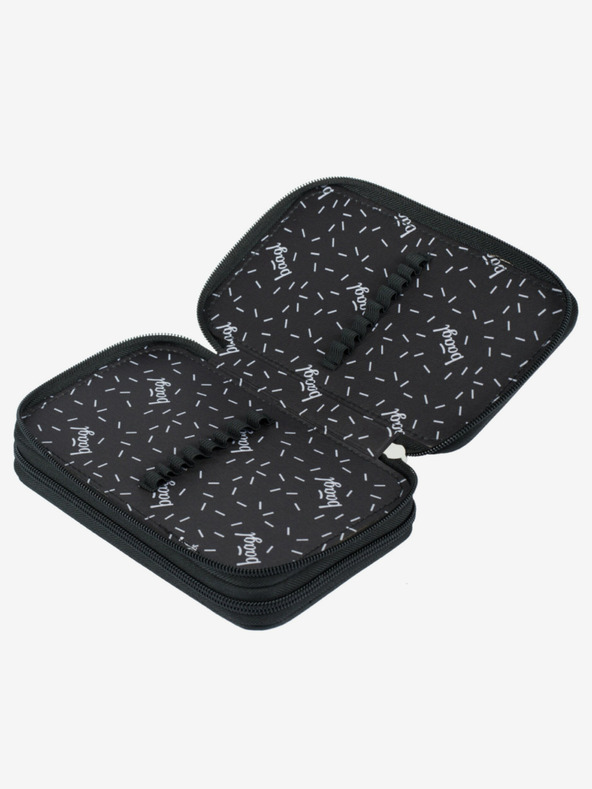 BAAGL  Modrý školský set - aktovka, peračník, taška Baagl Shelly Space Shuttle