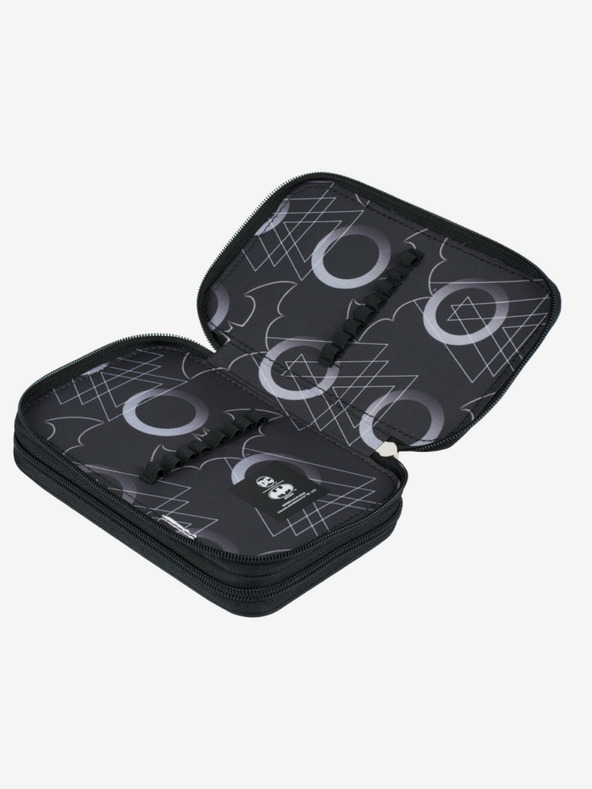 BAAGL  Čierna školská súprava - aktovka, peračník, taška Baagl Shelly Batman Dark City