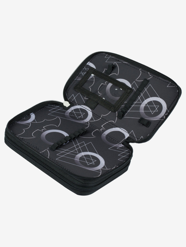 BAAGL  Čierna školská súprava - aktovka, peračník, taška Baagl Shelly Batman Dark City