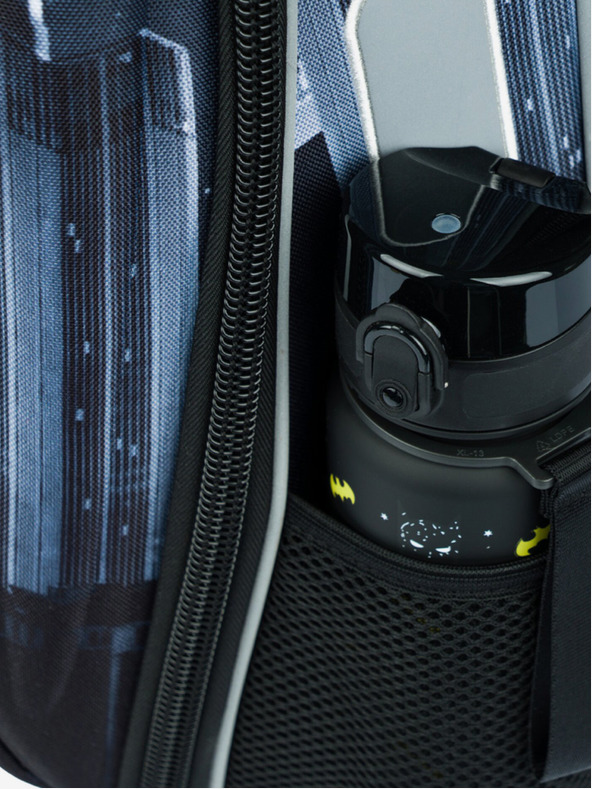 BAAGL  Čierna školská súprava - aktovka, peračník, taška Baagl Shelly Batman Dark City