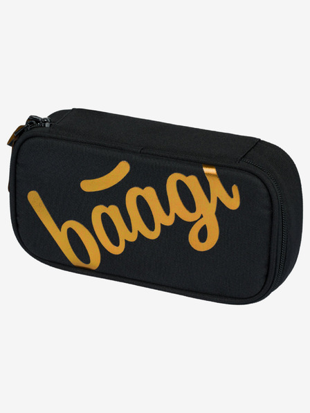 BAAGL  Čierny školský peračník Baagl Metallic Bronze