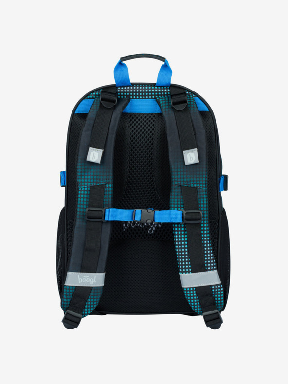 BAAGL  Zelený školský batoh Baagl Core Futbalista