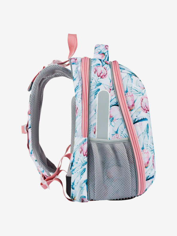 BAAGL  Biely školský set - aktovka, peračník, sáčok Baagl Shelly Mýval