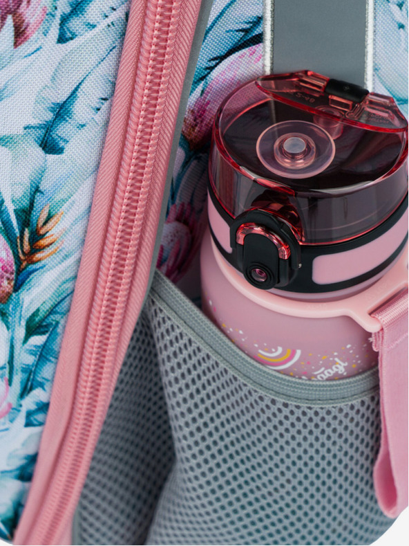 BAAGL  Biely školský set - aktovka, peračník, sáčok Baagl Shelly Mýval