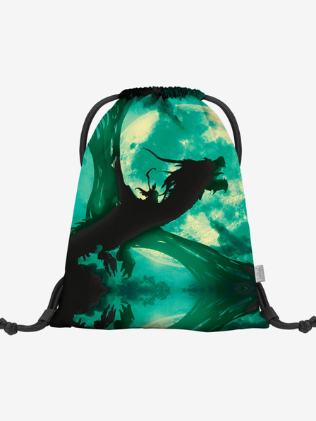 BAAGL  Zelený školský set Ergo - aktovka, peračník, taška Baagl Dragon