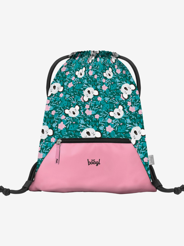 BAAGL  Zelený školský set Zippy - aktovka, peračník, sáčok Baagl Baby Koala