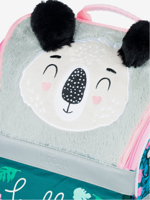 BAAGL  Zelený školský set Zippy - aktovka, peračník, sáčok Baagl Baby Koala