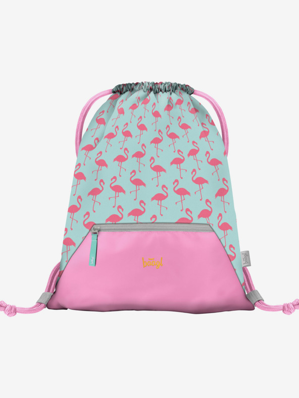 BAAGL  Ružový školský set Zippy - aktovka, peračník, taška Baagl Flamingo