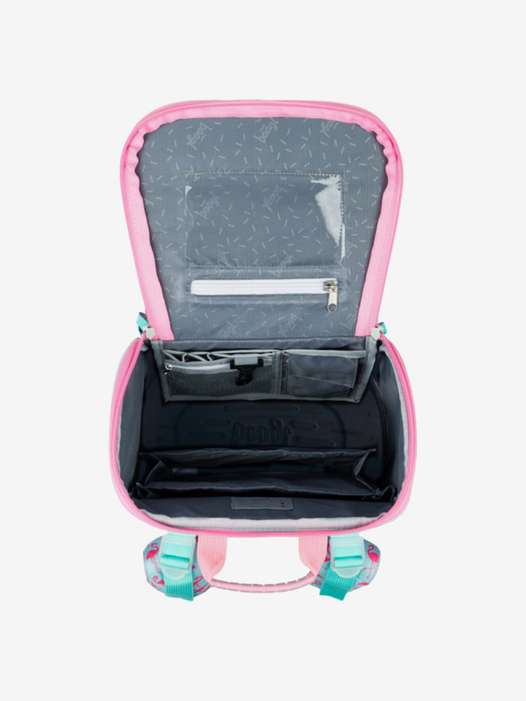 BAAGL  Ružový školský set Zippy - aktovka, peračník, taška Baagl Flamingo