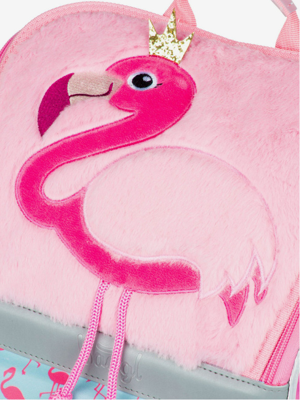 BAAGL  Ružový školský set Zippy - aktovka, peračník, taška Baagl Flamingo