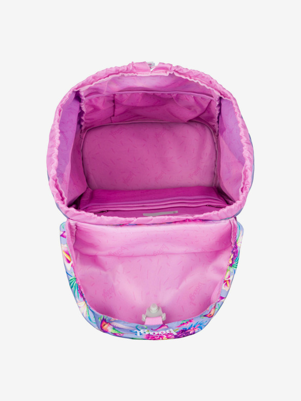 BAAGL  Fialový školský batoh Airy Baagl Kolibrík