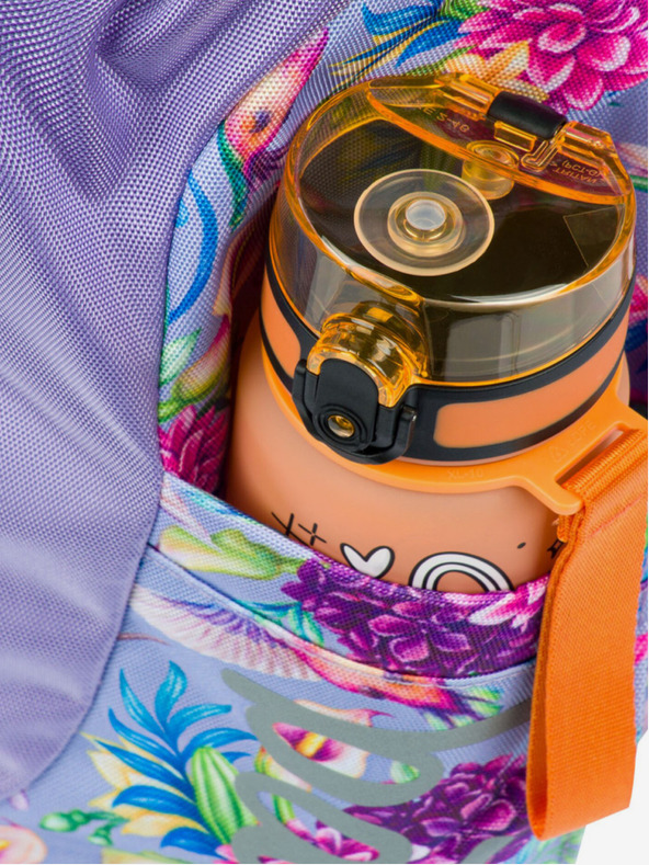 BAAGL  Fialový školský batoh Airy Baagl Kolibrík