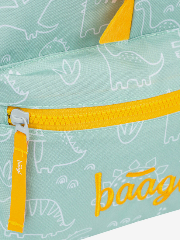 BAAGL  Zelený predškolský batoh Baagl Dino