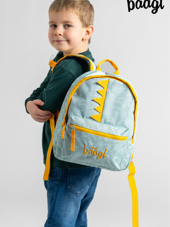 BAAGL  Zelený predškolský batoh Baagl Dino
