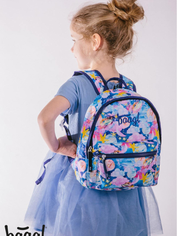 BAAGL  Modrý predškolský plecniak Baagl Stars