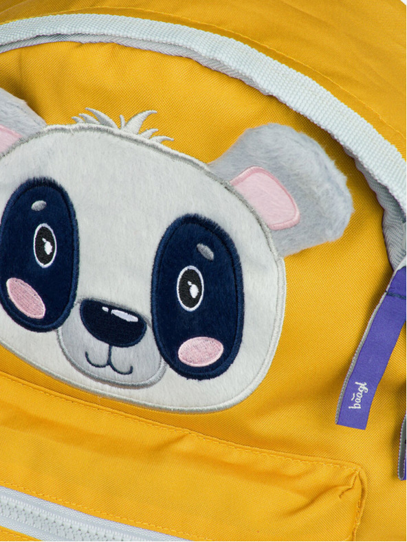 BAAGL  Žltý predškolský batoh Baagl Raccoon