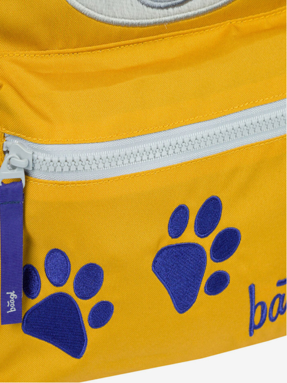 BAAGL  Žltý predškolský batoh Baagl Raccoon