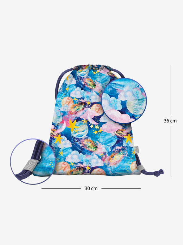 BAAGL  Modrá taška pre predškolákov Baagl Stars