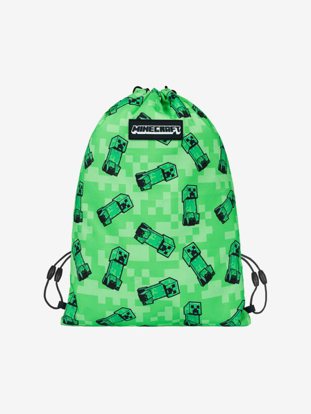 BAAGL  Zelený školský set - penál, taška Baagl Minecraft 2 Creeper
