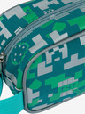 BAAGL  Zelený školský set - penál, taška Baagl Minecraft 2 Silver Creeper