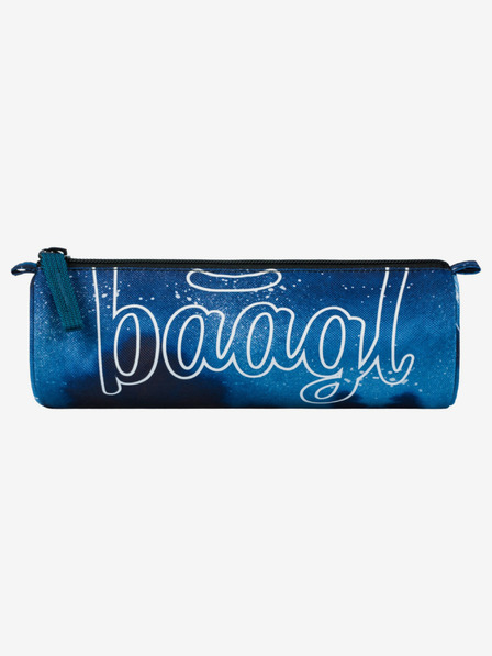 BAAGL  Modrý študentský kufrík Baagl Steel