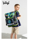 BAAGL  Zelená školská taška Ergo Baagl Futbalista