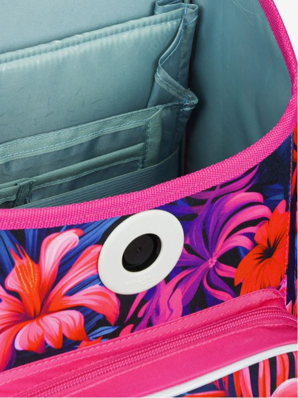 BAAGL  Ružová školská taška Ergo Baagl Plameniaci