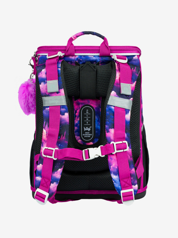 BAAGL  Fialová školská taška Zippy Baagl Kráľovstvo jednorožcov