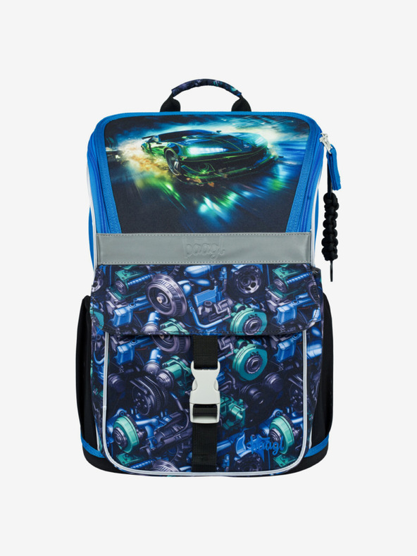 BAAGL  Čierny školský set Zippy - aktovka, peračník, taška Baagl Závodné auto