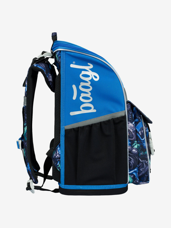 BAAGL  Čierny školský set Zippy - aktovka, peračník, taška Baagl Závodné auto