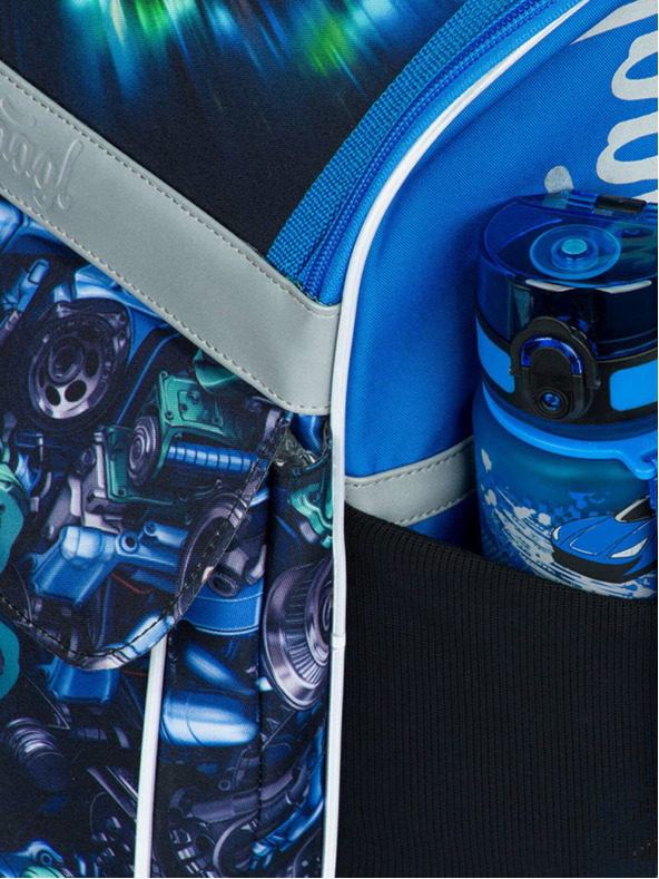 BAAGL  Čierny školský set Zippy - aktovka, peračník, taška Baagl Závodné auto