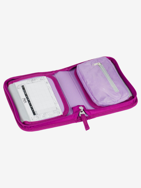 BAAGL  Fialový školský set Zippy - aktovka, peračník, sáčok Baagl Jednorožec Kráľovstvo