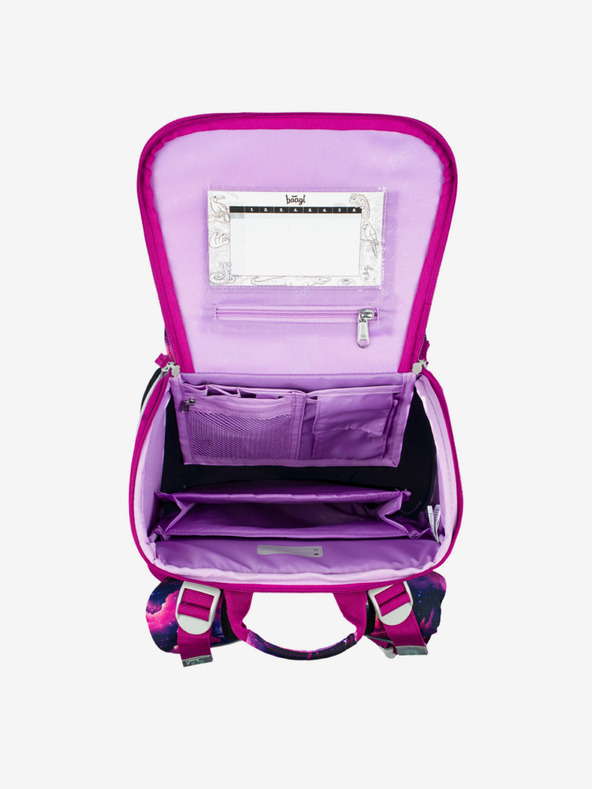 BAAGL  Fialový školský set Zippy - aktovka, peračník, sáčok Baagl Jednorožec Kráľovstvo